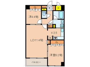 ドゥーエ日本橋の物件間取画像